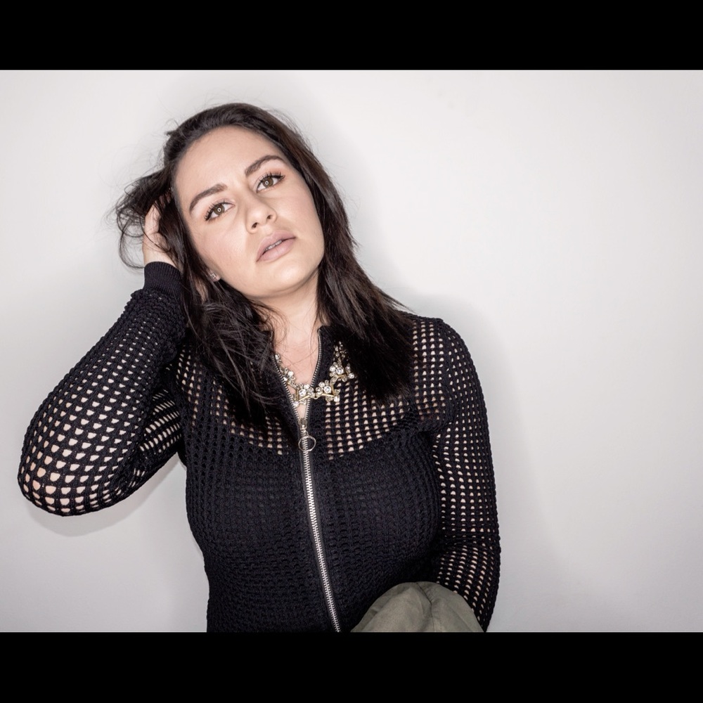Missguided black mesh jacket/sweater